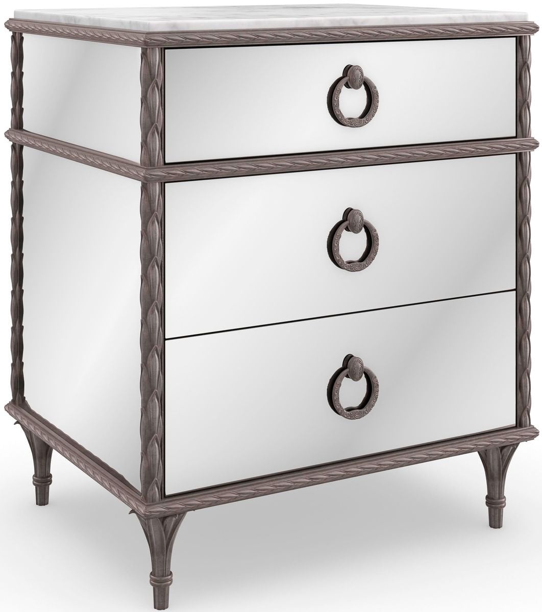 Caracole Fontainebleau Champagne Mist Nightstand