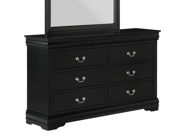 Crown Mark Louis Philip Black Dresser