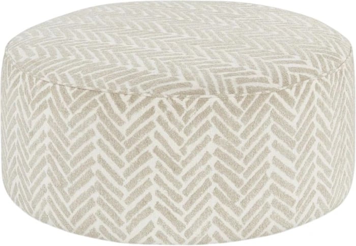 Fusion vibrant vision Oatmeal Ottoman