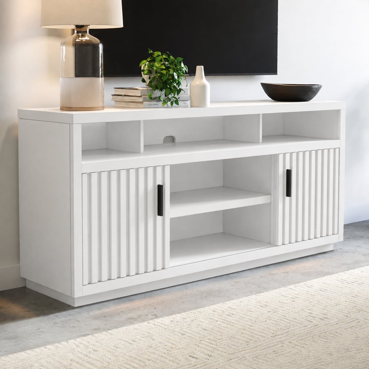 Whalen Logan 64" Cloud White Console