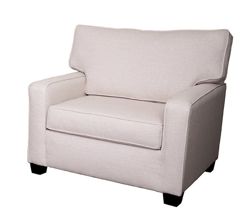 Luke Leather Staley Maxwell Domino Accent Chair