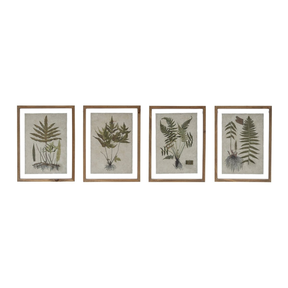 Creative Coop Framed Fern Print Wall Art