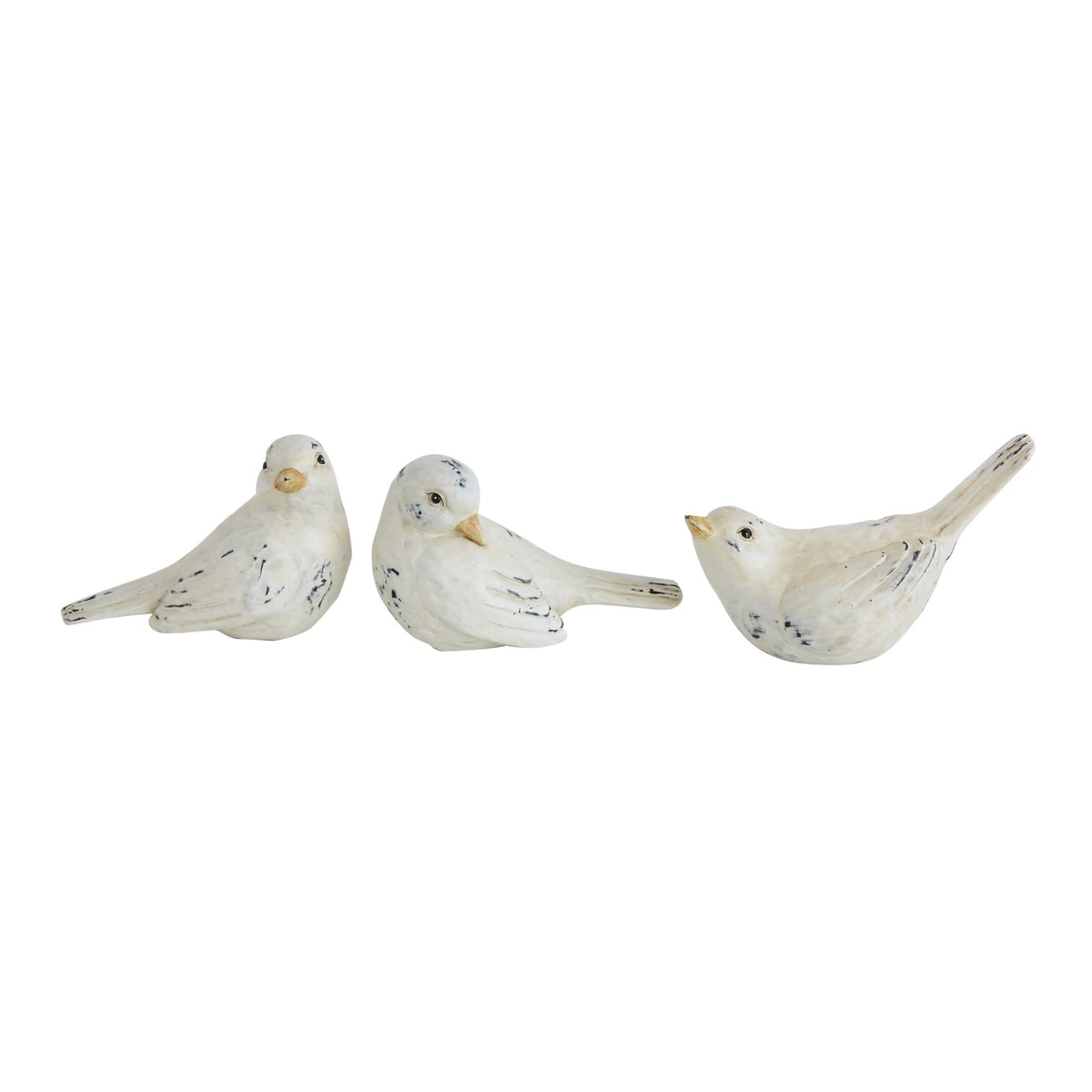 Creative Coop White wooden bird Accessory