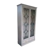 Elements International Teague Grey Curio Cabinet