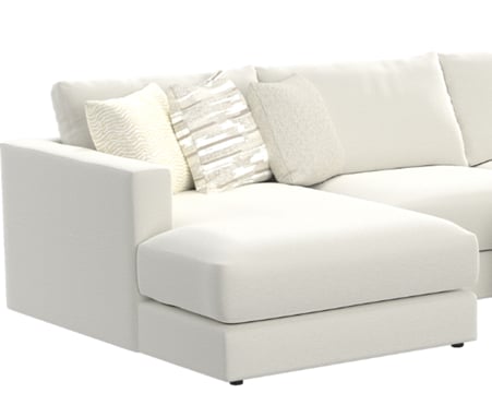 Jackson Catnapper Amelia Sectional Chalk LSF Chaise