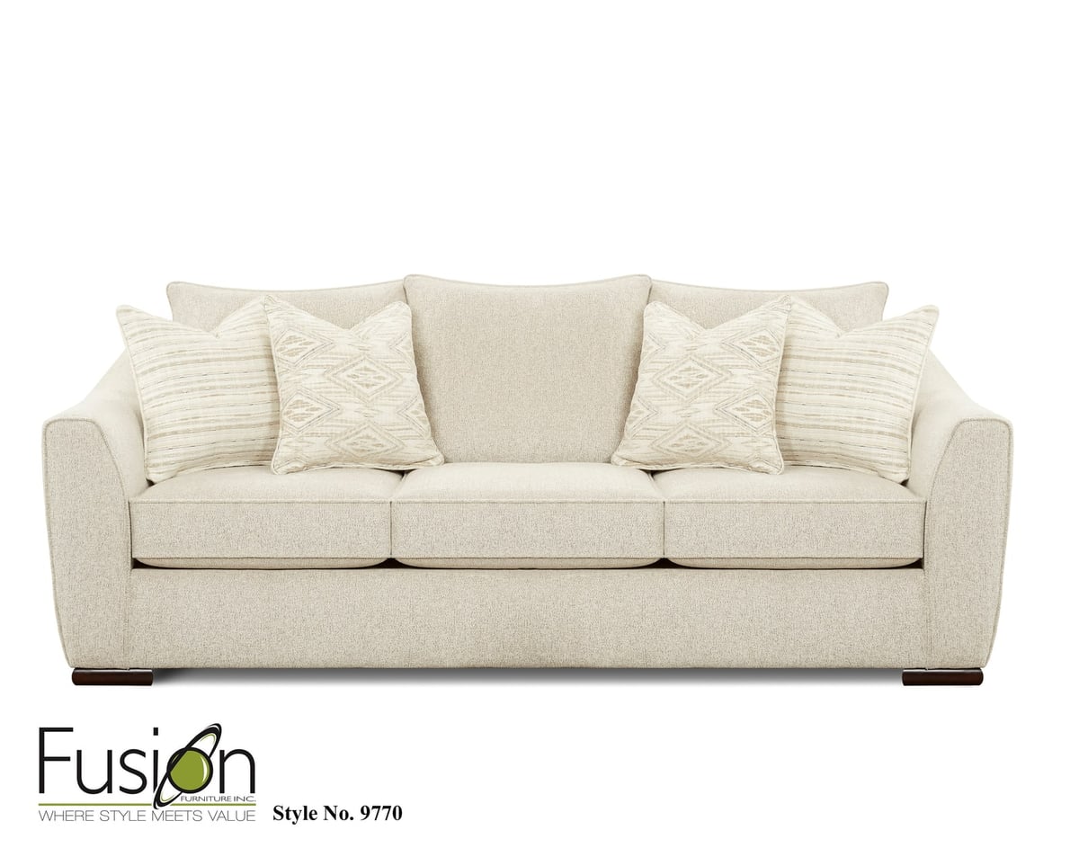 Fusion vibrant vision Oatmeal Sofa