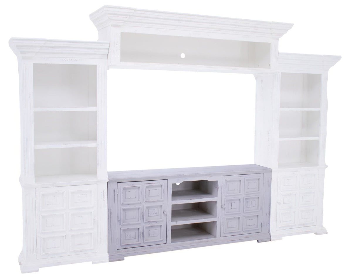Split Nickel Chalet White Console