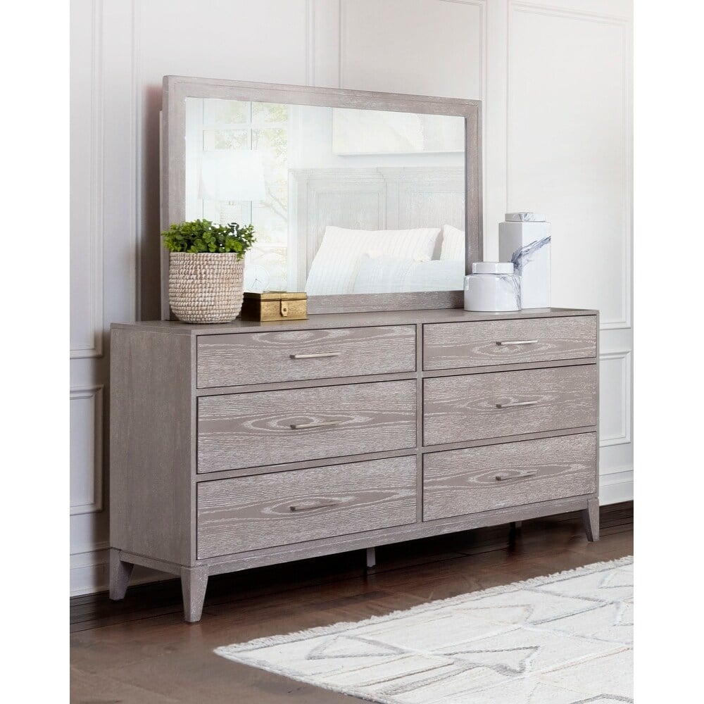 Abbyson Home Palmera Grey Dresser Mirror