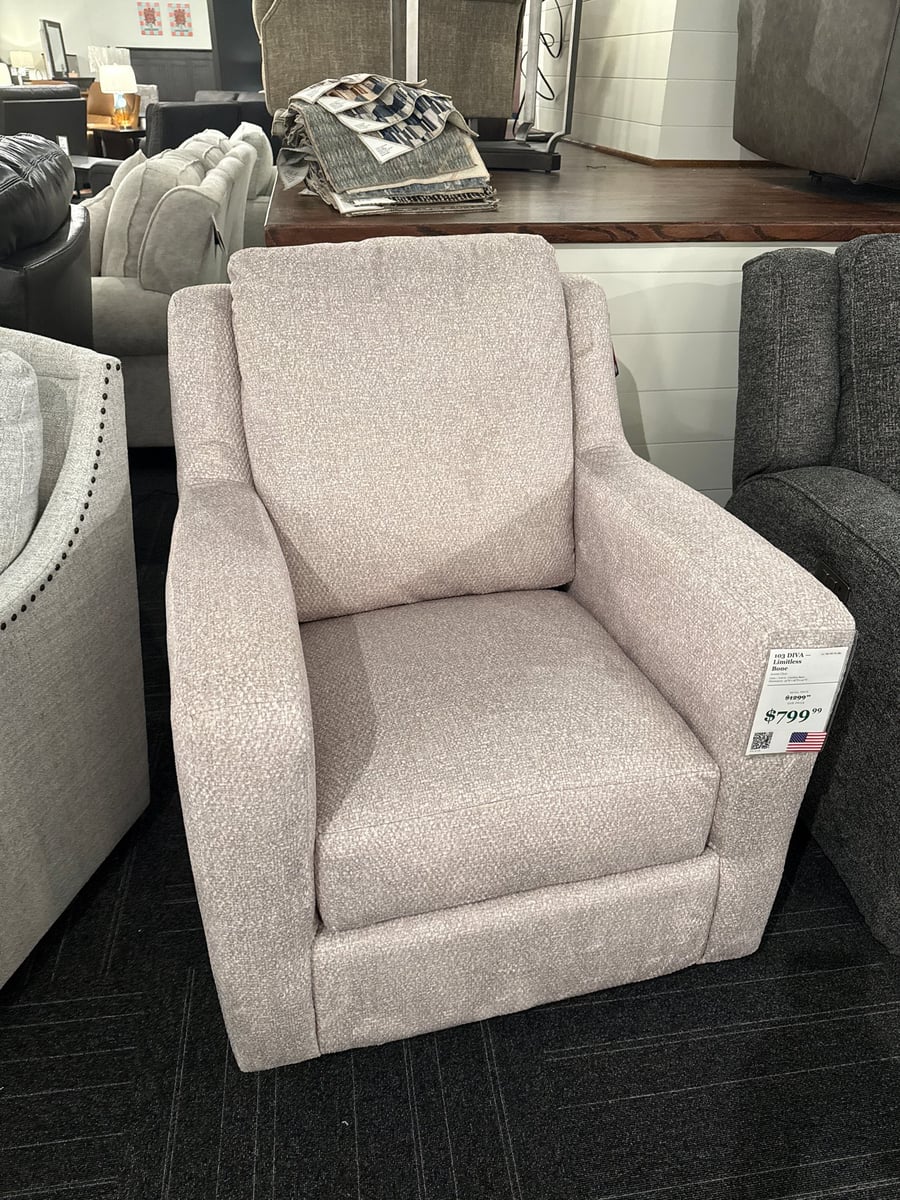 Southern Motion 103 Diva Limitless Bone Swivel Glider