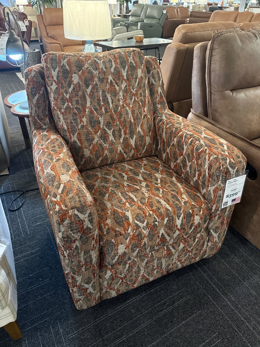 Southern Motion Diva Johana Spice Swivel Glider