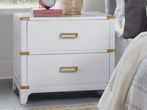 Jax 2 Drawer — White