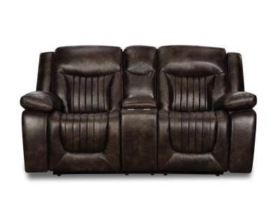 Waylon Espresso — Reclining Loveseat Genuine Leather