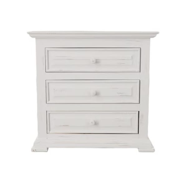 Chalet Nightstand — Nero White