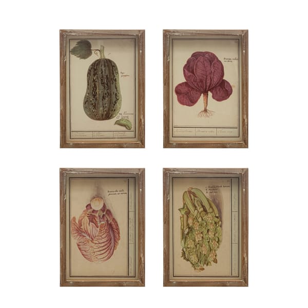 Framed Vegetable Art