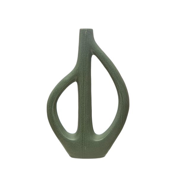 Sculptural Vase — Matte Blue