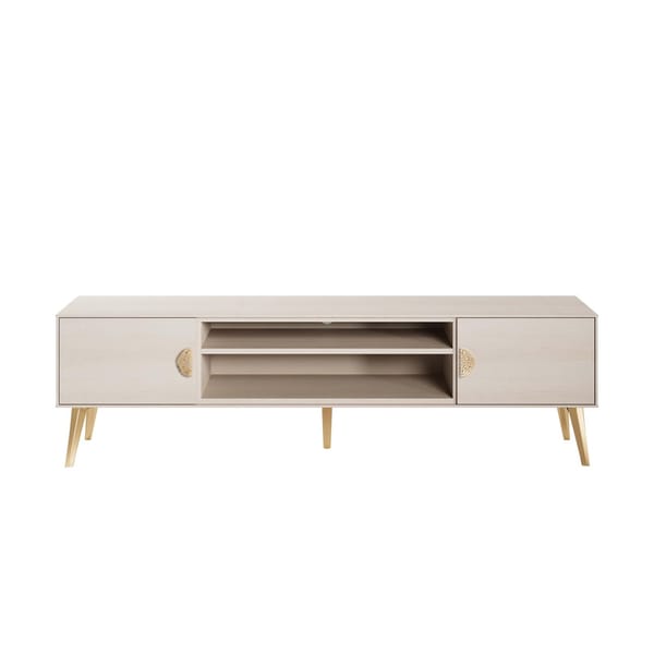 Haley Mid Century 48 Sliding Door 2 Drawer