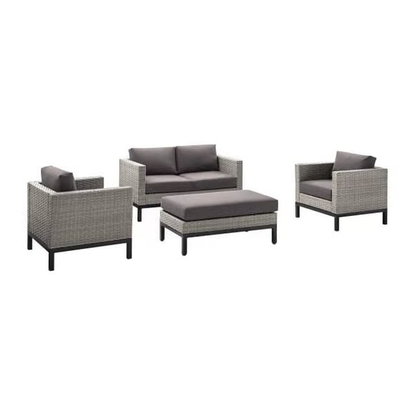 Metal Leg Wicker 4 pc Set (2 of 3)