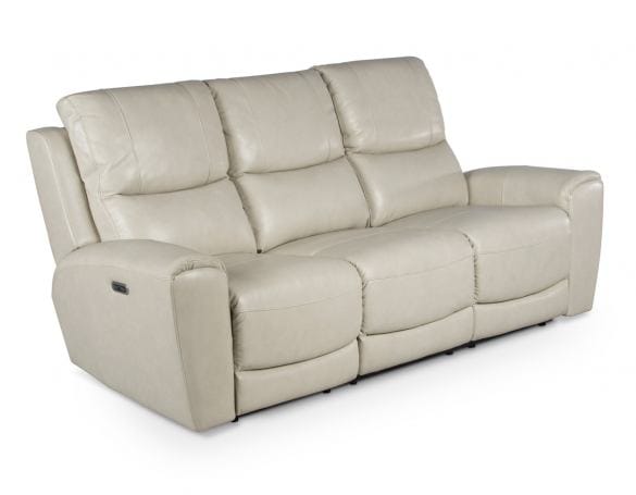 Laurel Leather Sofa — Ivory