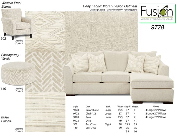Fusion 9770 Series — Vibrant Vision Oatmeal