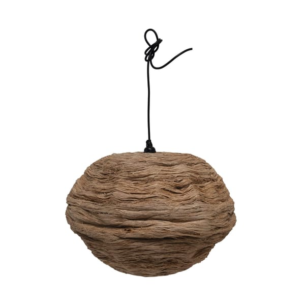 Seagrass globe chandelier