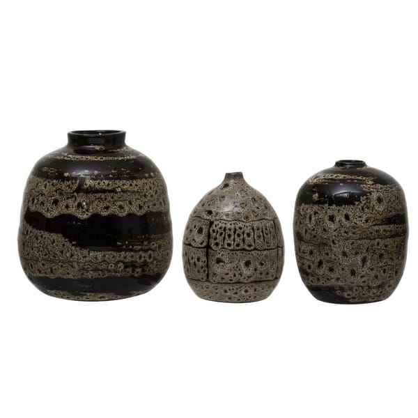 Black Terracotta Vase