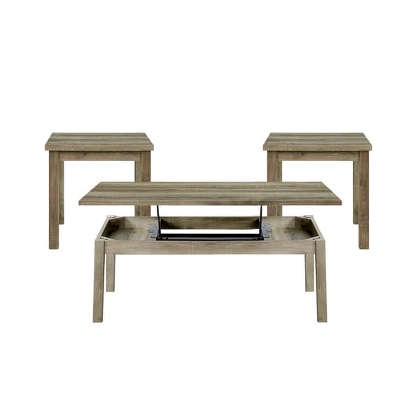 Oak Lawn 3 Piece Cocktail + 2 End tables — Light Oak