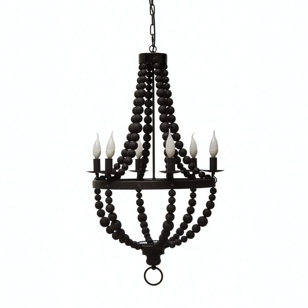 Black Beaded Chandelier