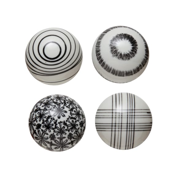 Black ceramic ball