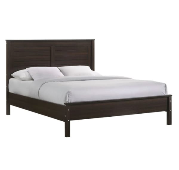 Kennon: Espresso — Queen Panel Headboard, Footboard and Slats