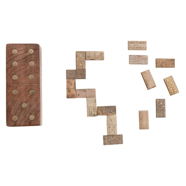 Dominoes in Wood Box