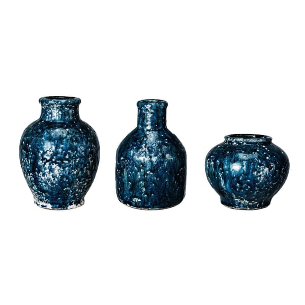 Blue Terracotta Vase