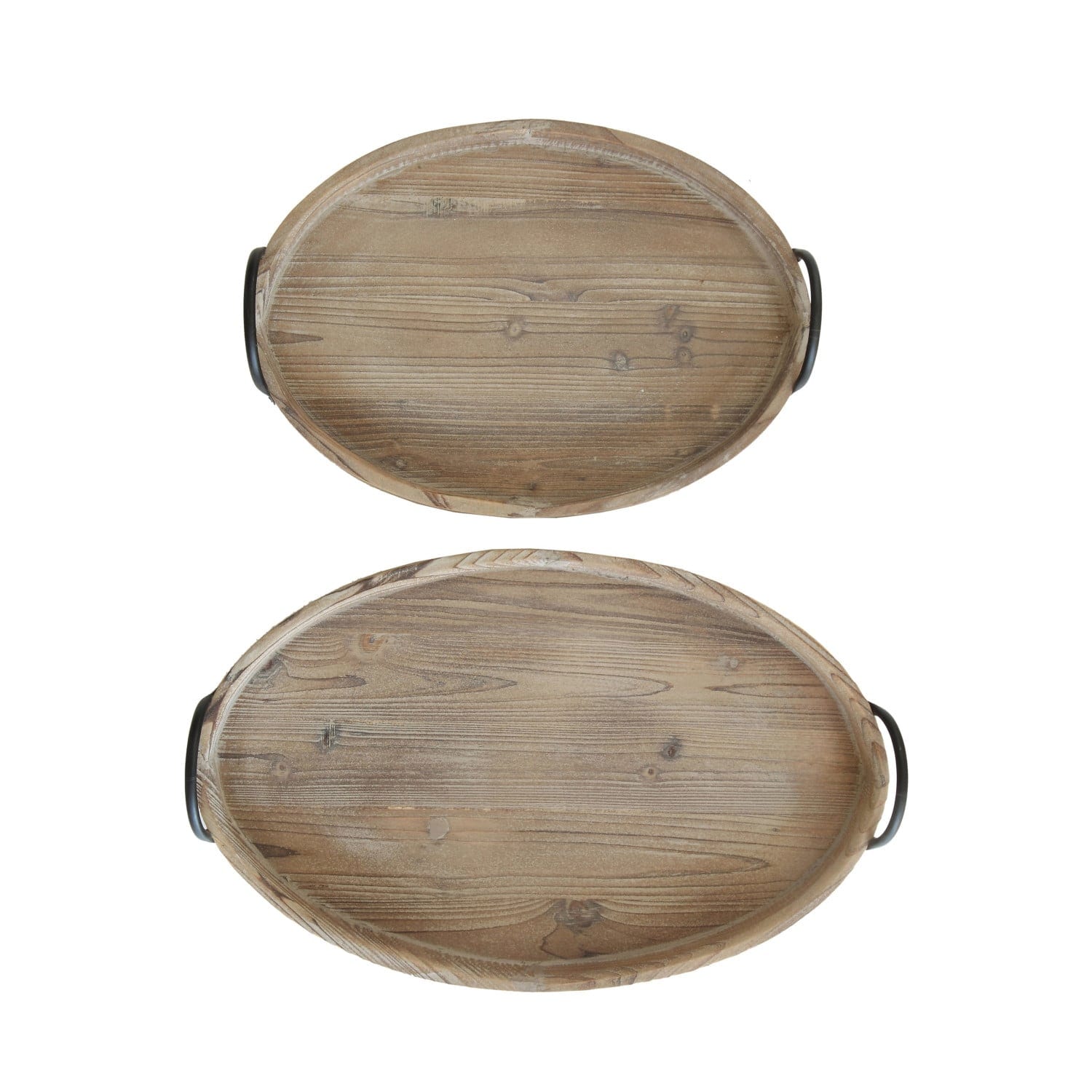 Wooden handled tray