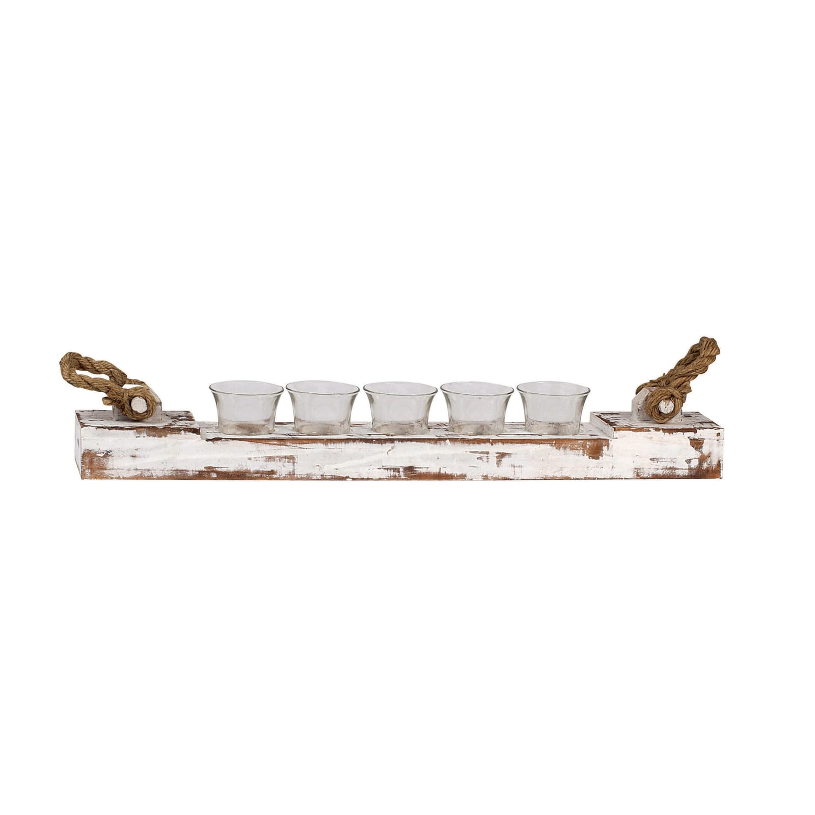 White tea light holder