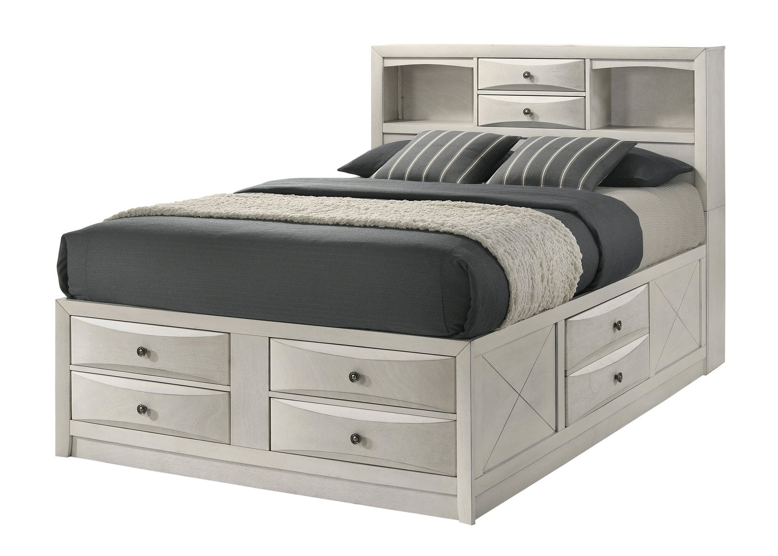 Emily: White - Queen Bed