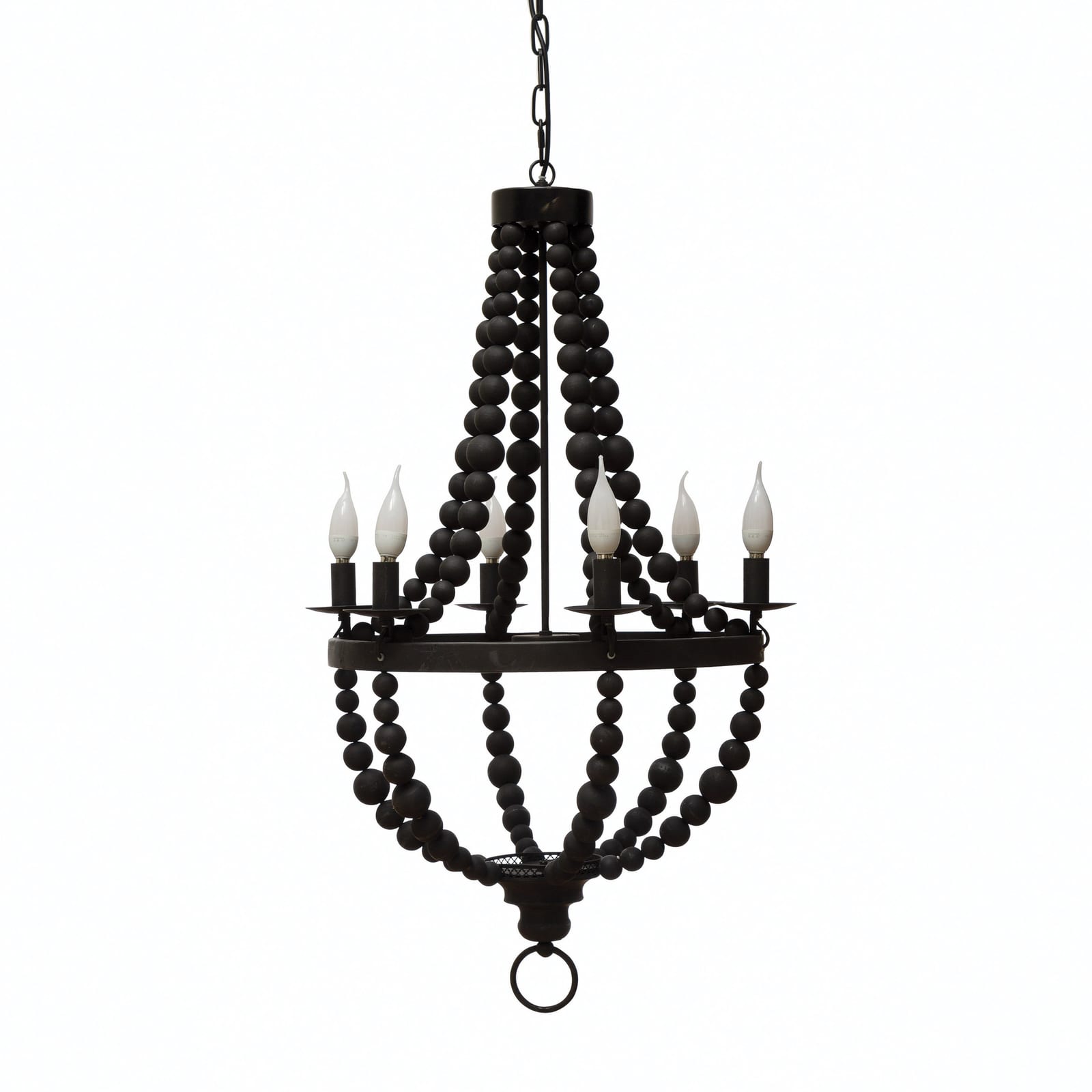Black Beaded Chandelier