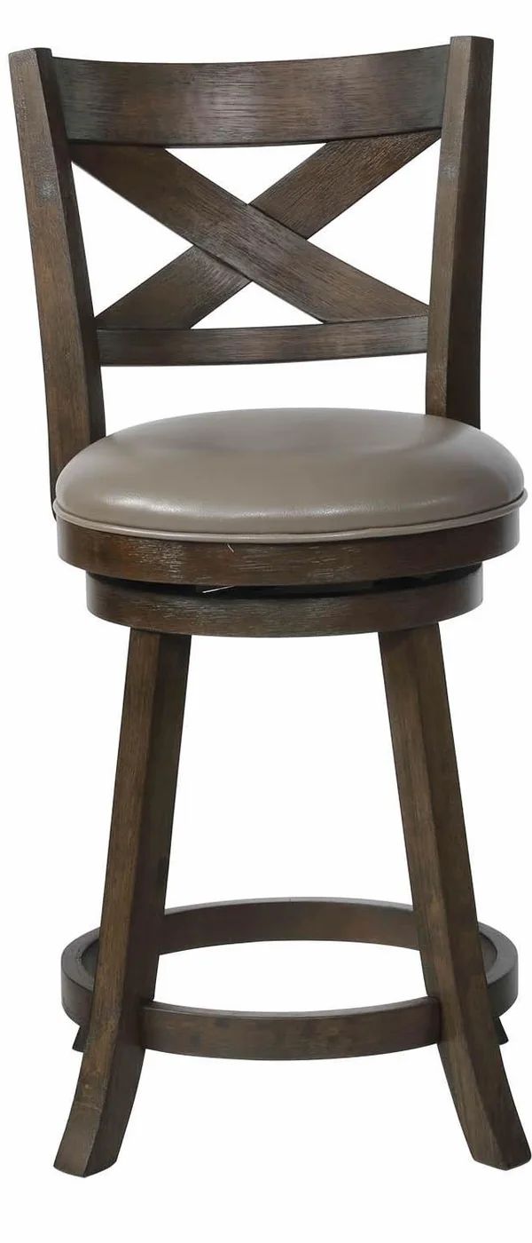 Kipper: Swivel Counter Height Stool — Grey