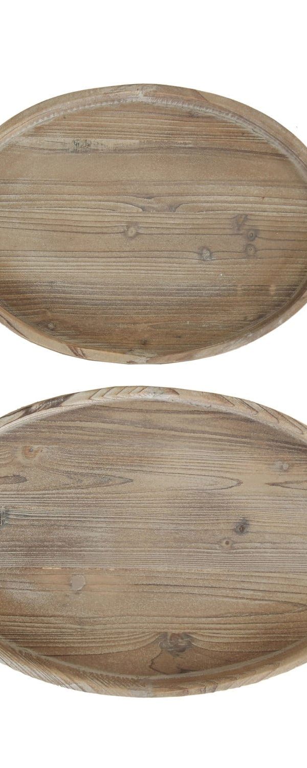 Wooden handled tray