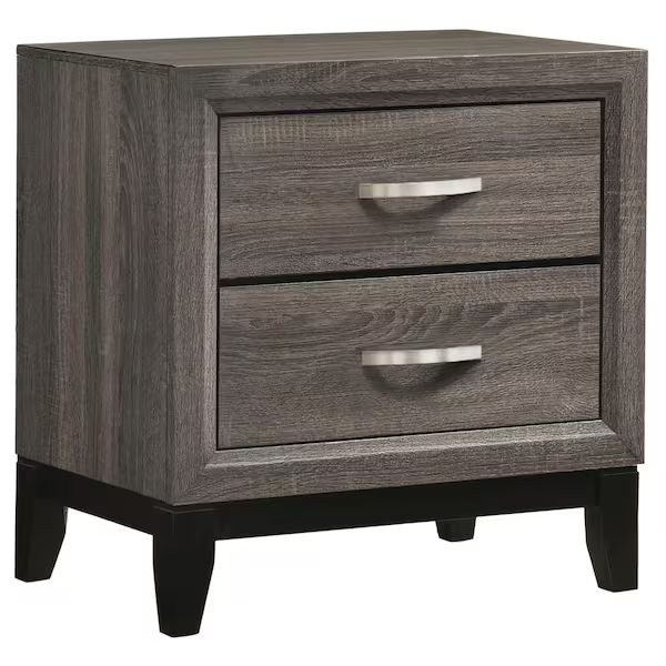 Crown Mark Akerson Grey Nightstand
