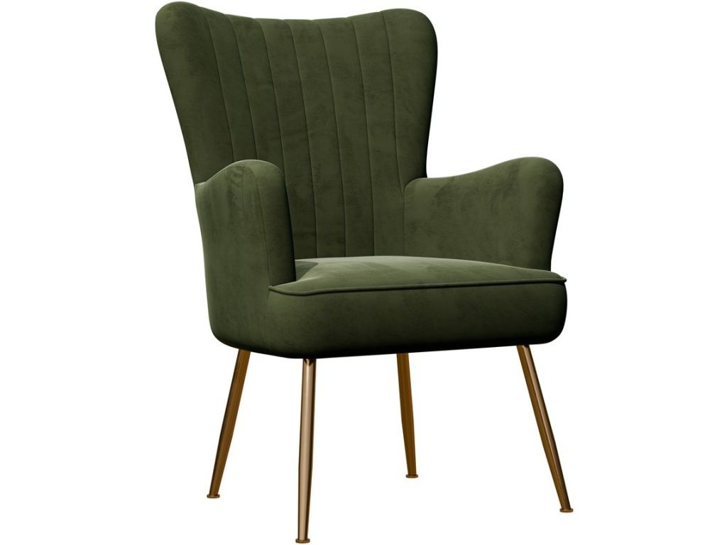Emerald Home Anora: Green Velvet Chair