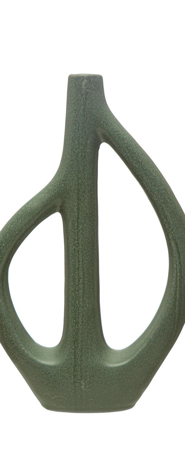 Sculptural Vase — Matte Blue