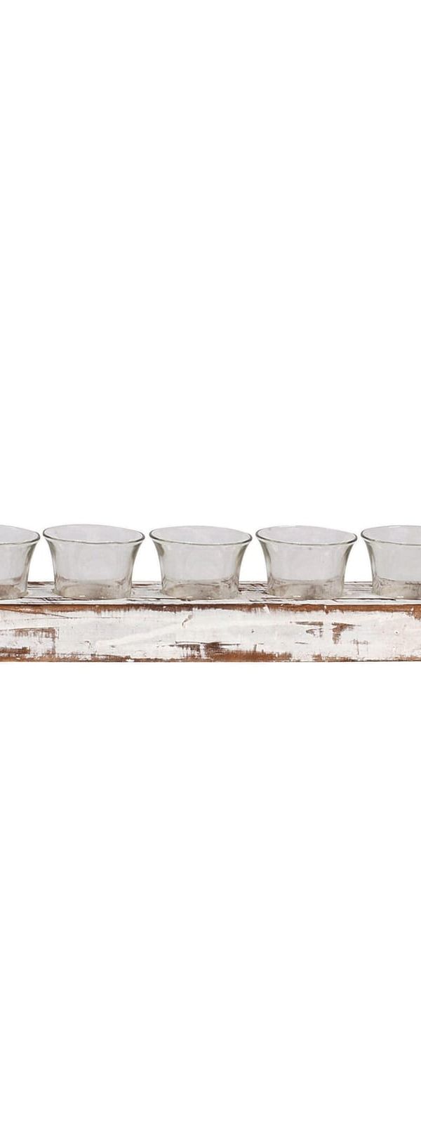 White tea light holder