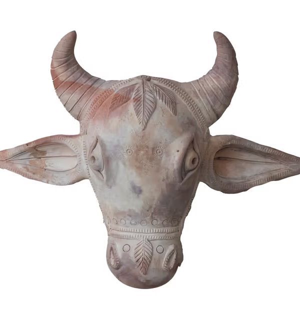 Terra-cotta Cow Head