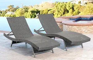 Palermo Black Wicker Adjustable