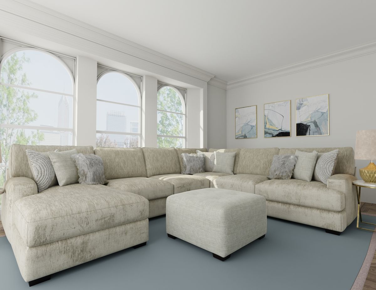 Corinthian Audrey Luscious-Doe Sectional
