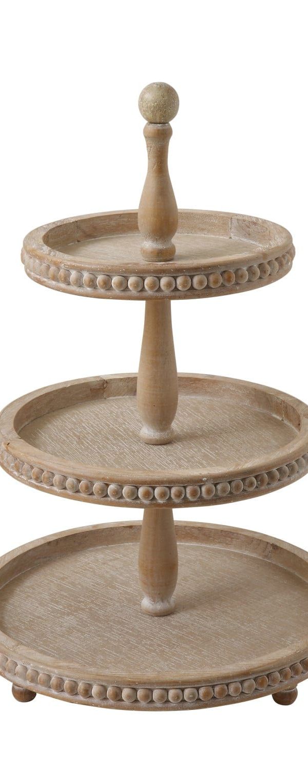 Black three tier tidbit
