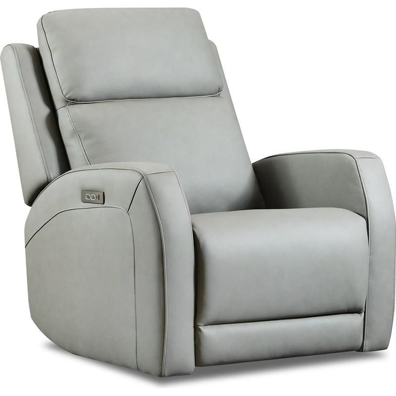 Bancroft Berlin Charcoal Recliner Power Swivel Glider