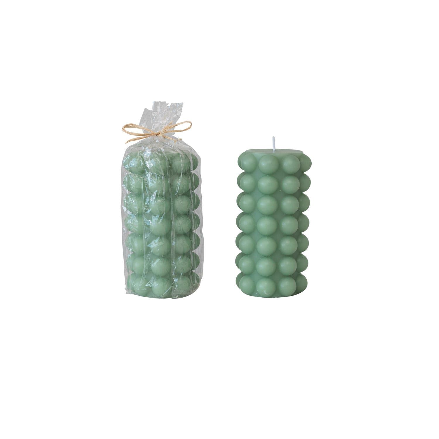Bumpy Bubble Candle - Teal