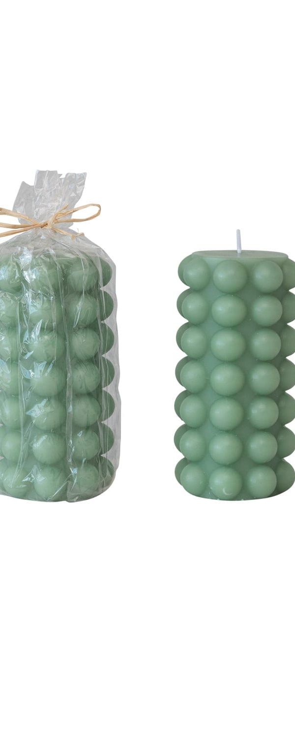 Bumpy Bubble Candle - Teal