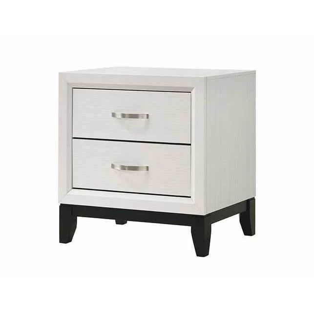 Crown Mark Akerson Chalk Nightstand