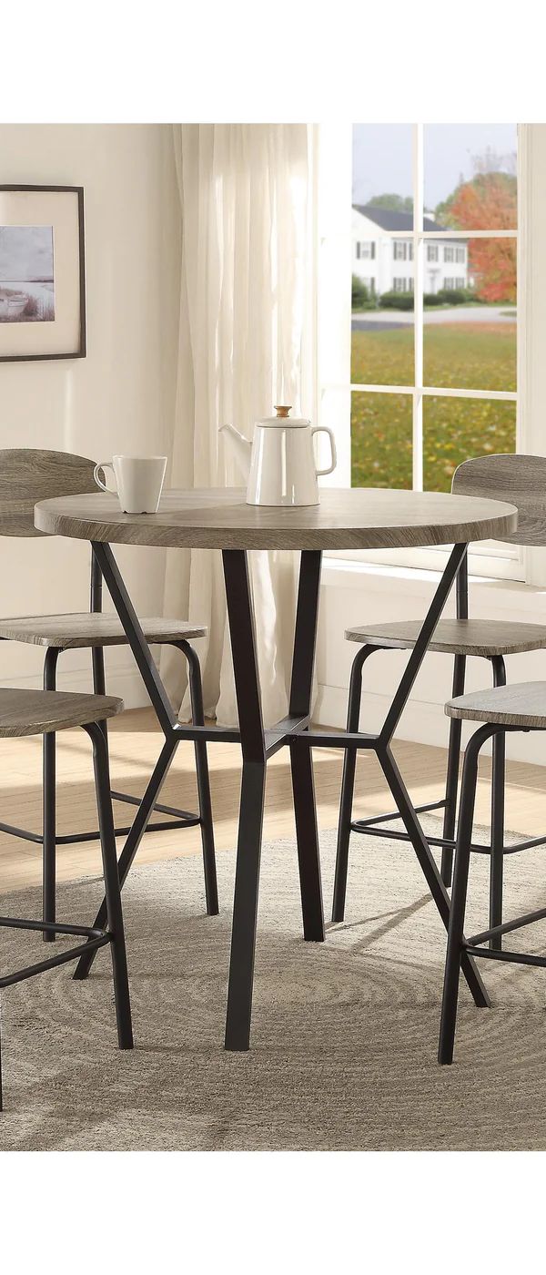 Blake: 5 Piece Round Dinette — Counter  Height